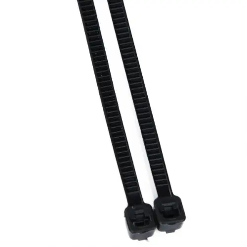 ABKT-100 Pcs 7,7 дюйма Пластиковый кабель/проволока на молнии с самоблокирующимися зубьями-черный