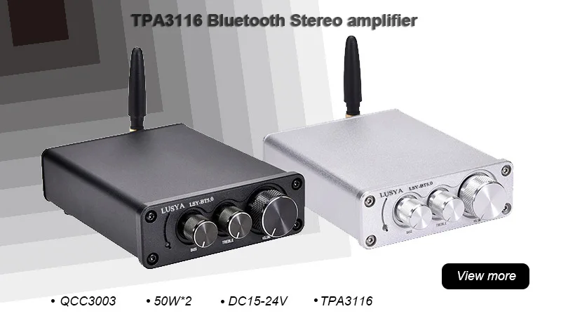 Lusya двухъядерный tda8954-й цифровой аудио усилитель 420 Вт+ 420 Вт 2,0 стерео усилитель мощности аудио с вентилятором AC24V B8-005