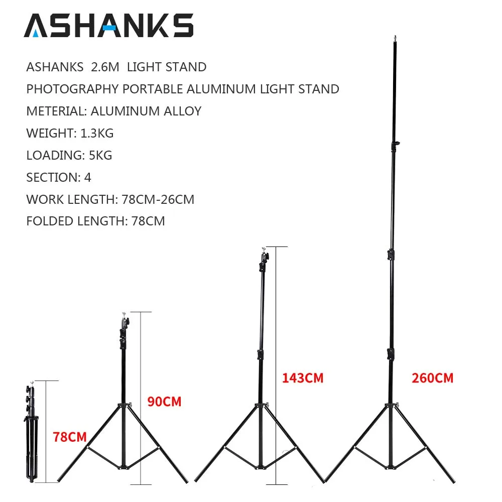 ASHANKS Фотостудия фоны рамка фон Система поддержки 2,6 м X 3 м подставки камера фото видео аксессуары+ сумка для переноски