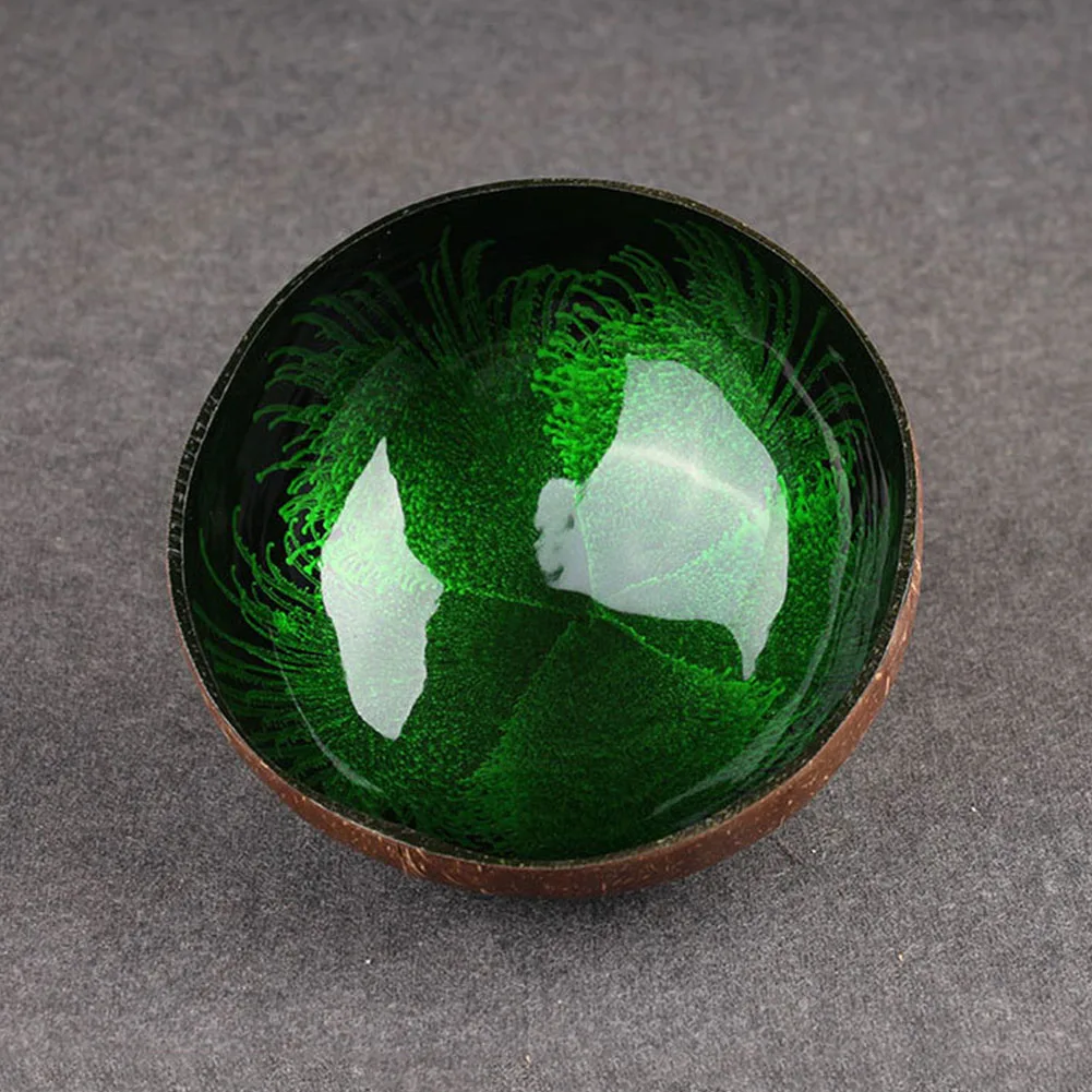 

Ornaments Home DIY Desktop Decorative Coconut Shell Round Candy Storage Ink