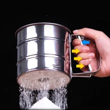 Сетка для торта из нержавеющей стали сито для муки чашка с фильтром форма глазурь шейкер для Сахара Сито инструмент кухонные аксессуары для выпечки 10,5 см Диаметр