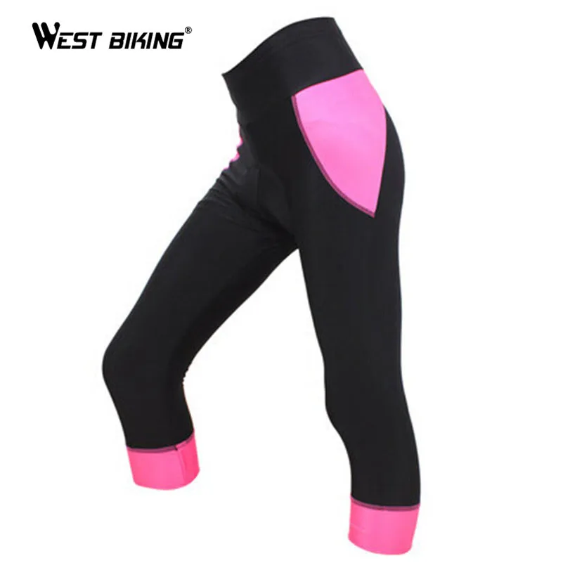 

WEST BIKING Cycling Shorts 3D Sponge Padded Wicking Bicicleta Cycling Riding Jersey Ciclismo Ropa MTB Bicycle Shorts For Women