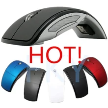 Модный мини USB разъем 2,4G защелкивающийся приемопередатчик оптическая Складная с дугой беспроводная мышь для ПК ноутбука компьютера