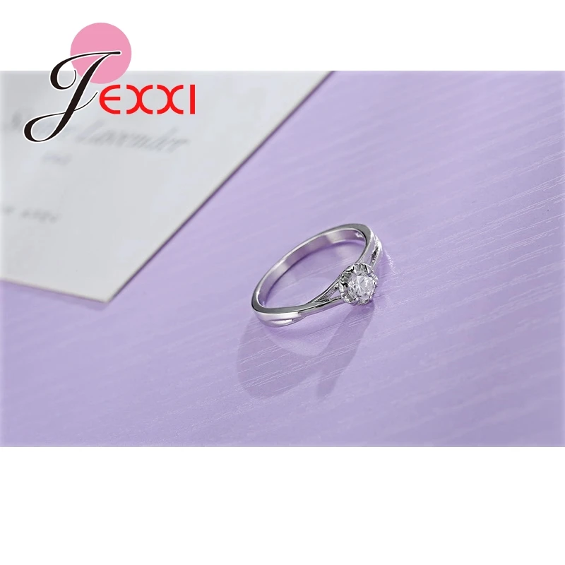 925 Sterling Silver Needle Jewelry Rings For Women Wedding Jewelry Bijoux Zirconia Vintage Accessories Engagement Hollow silver ring wedding rings silver rings