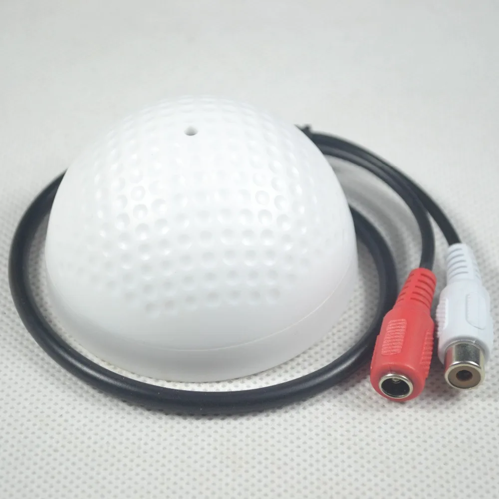

CCTV Microphone Audio Pickup Device High Sensitivity 12V Half Ball Sound Monitor For Security Camera