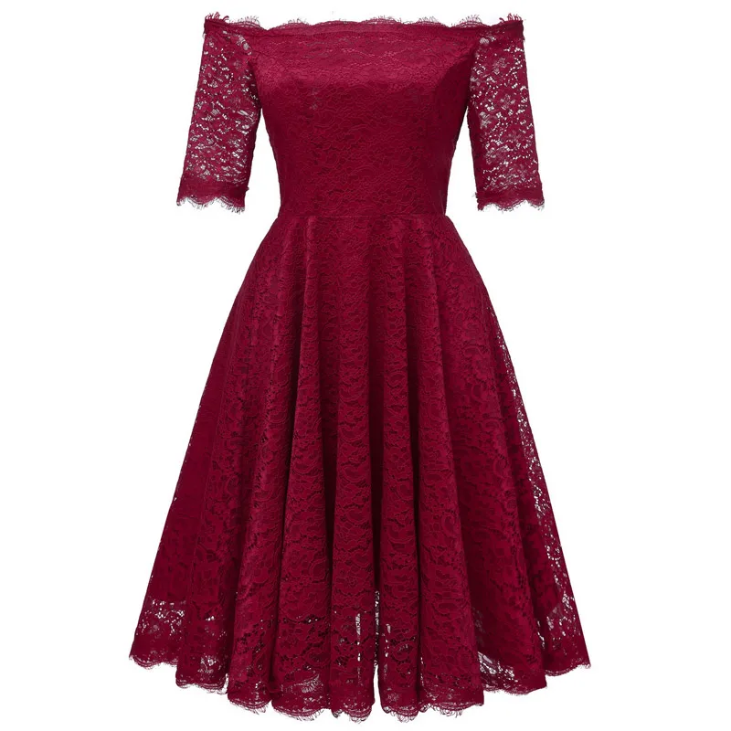 Женское короткое Кружевное Вечернее платье robe de soiree элегантное вечернее с