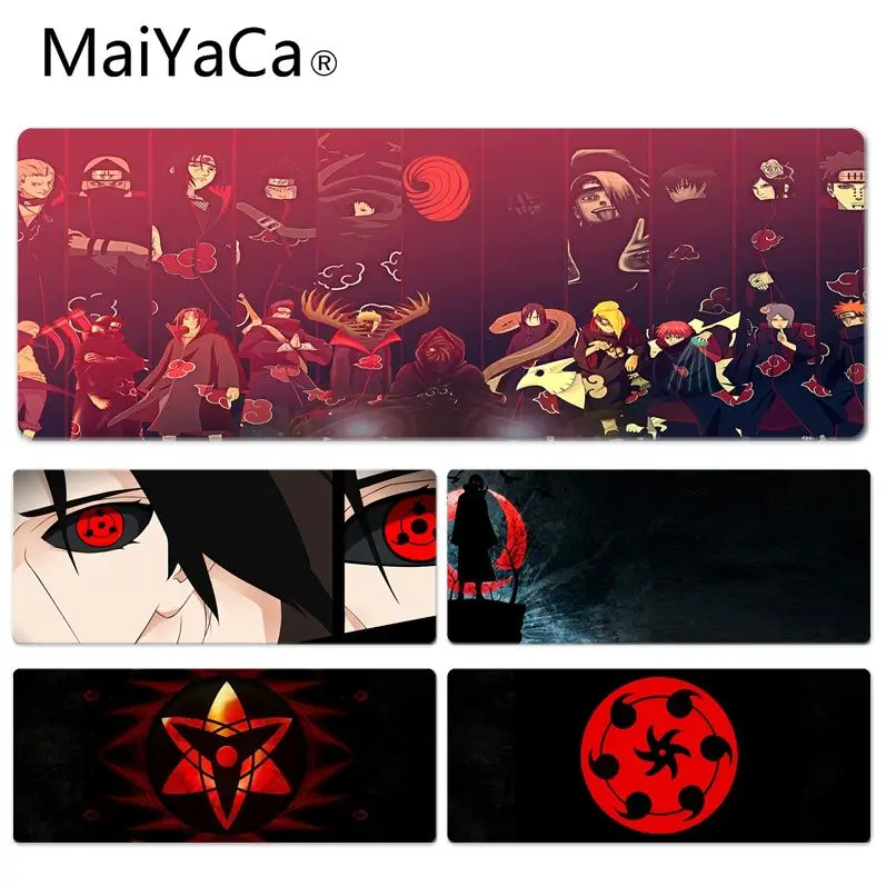 Красивое аниме maiyaca Itachi s Sharingan коврик для мыши геймер игровые коврики размер для 300*700*2 мм и 300*900*2 мм коврик для мыши