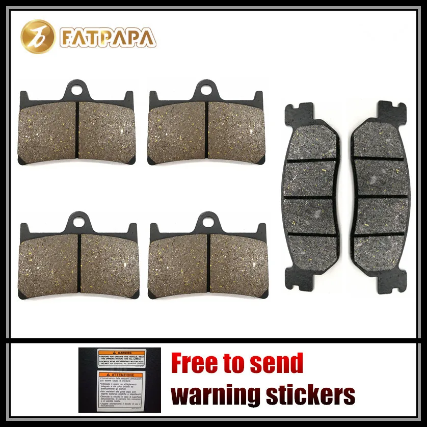 Motorcycle Accessories FL + FR + R Disc Brake Pads Set for YAMAHA 1000
