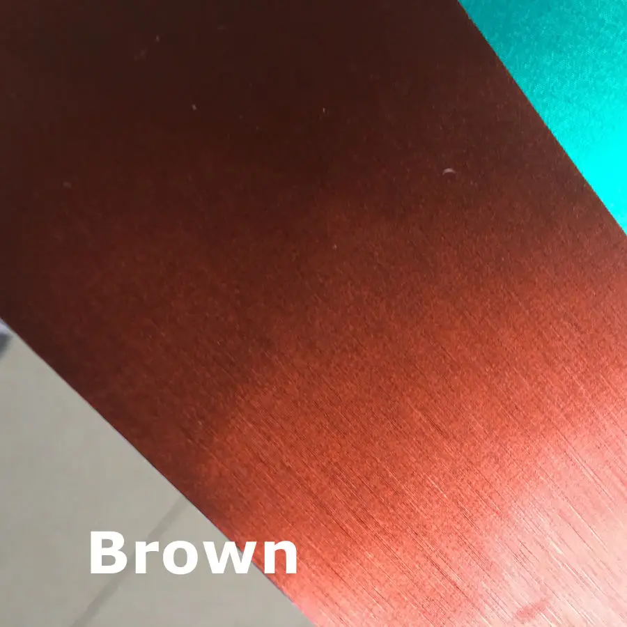 BROWN matte chrome brushed steel vinyl car wrapping film hexis 3M VIVID (6)