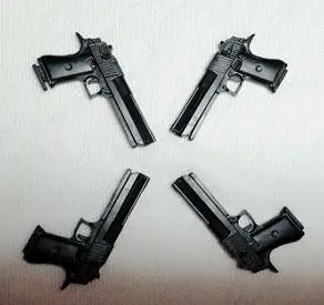 

8pcs 16 4D Assemble Gun Pistol Plastic Assemble Model Toy For Solider Action Figure Min Weapon Kits