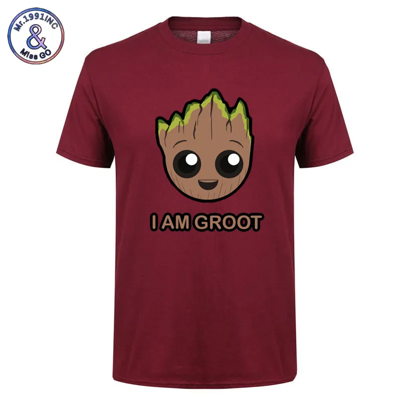 

2018 Newest I Am Groot men t shirt Avengers Alliance 3 Guardians of the Galaxy tshirt Summer funny tees Fashion Casual t-shirt