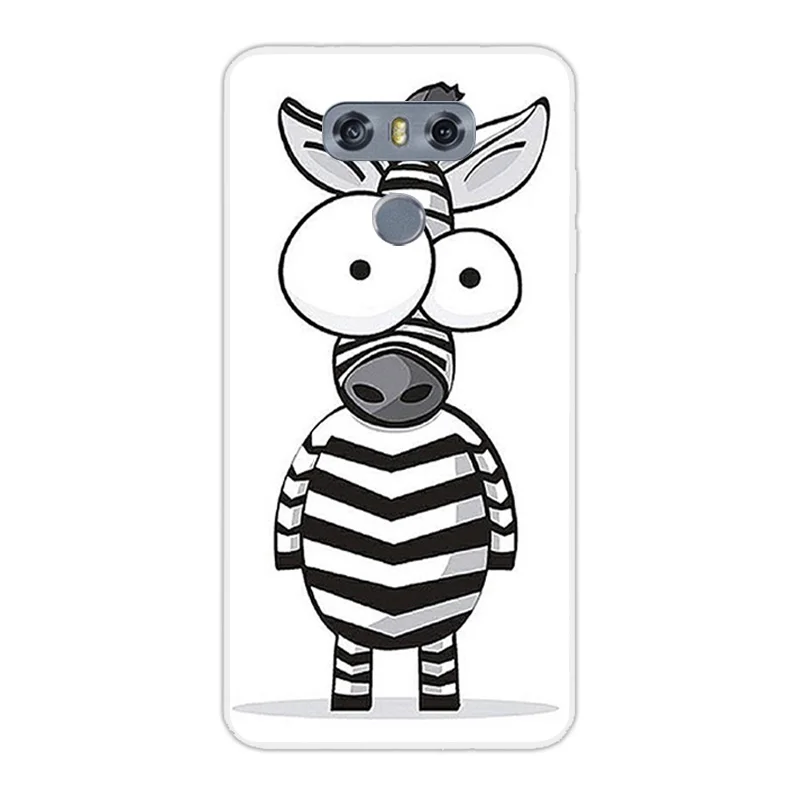 Чехол для LG G6 мягкий ТПУ чехол LGG6 Zebra Ультратонкий G 6 H870 H871 H872 H873 5 7 дюймов