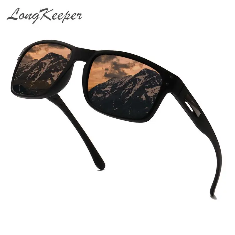 

Brand Designer Polarized Sunglasses Men Square Mirror Goggles for Driving Women Black Blue UV400 Anti-glare Gafas De Sol 66530