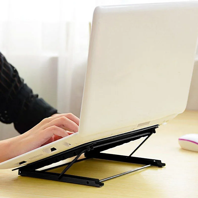 

New Adjustable Laptop Table Stand Tray Lazy Foldable Notebook Holder Desk Rack DOM668