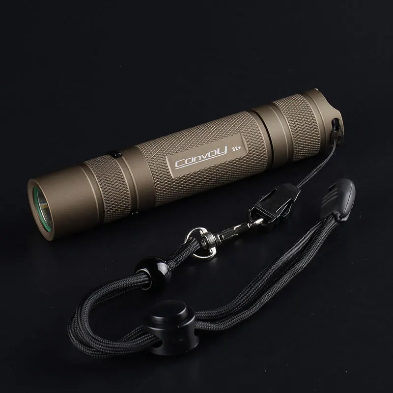 

desert tan S2+ flashlight, with XPL HI led inside and ar-coated glass,biscotti firmware