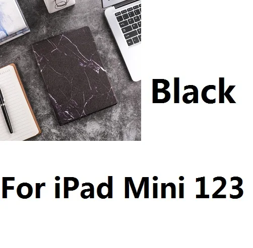 Жесткий мраморный защитный чехол для iPad Air12 Mini12345 iPad234 iPad 9,7 дюймов Air Pro 10,5 iPad 10,2 - Цвет: For iPad Mini 123 B