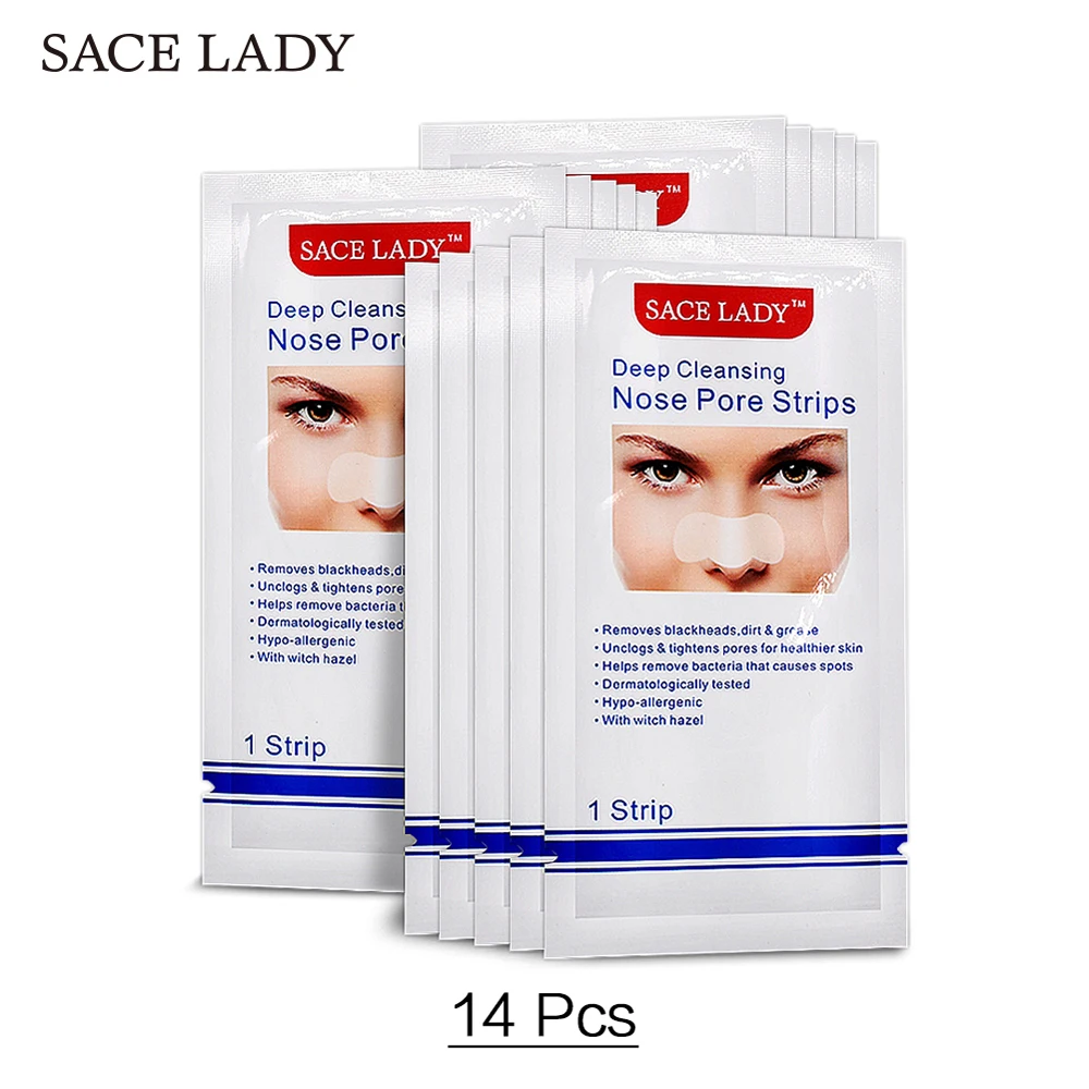 SACE LADY 14 шт . полоски для носа маска удаления черных точек глубокое очищение