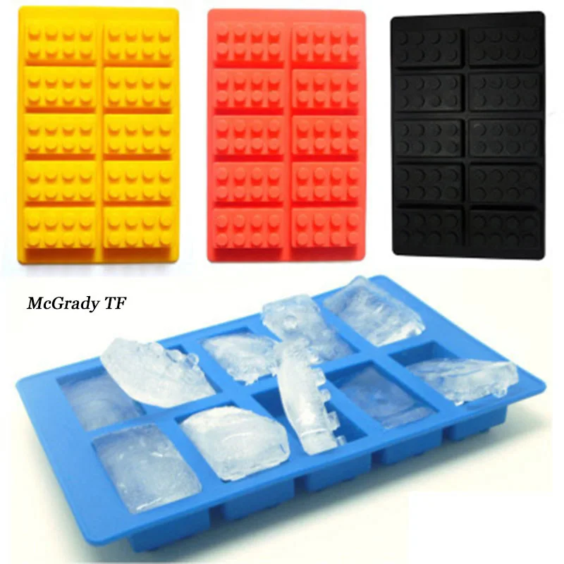 

3D Holes Dots Series Lego Bricks Ice Cube Tray Mold Chocolate Cake Jelly Jello Silicone Mold Fondant Moulds Cake Tools