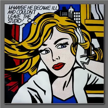 

Good gift hand-painted Signed Oil Painting on Canvas Pop art FLY, Drawing by David Lee no frame