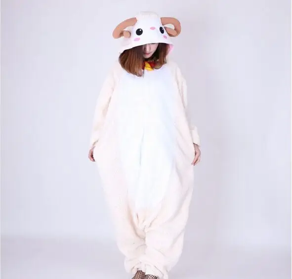 

Animal Unisex Adult Goat Onesies Pajama Cartoon Sete Pyjama Jumpsuit Cosplsy Costumes Halloween Clothes Kigurums