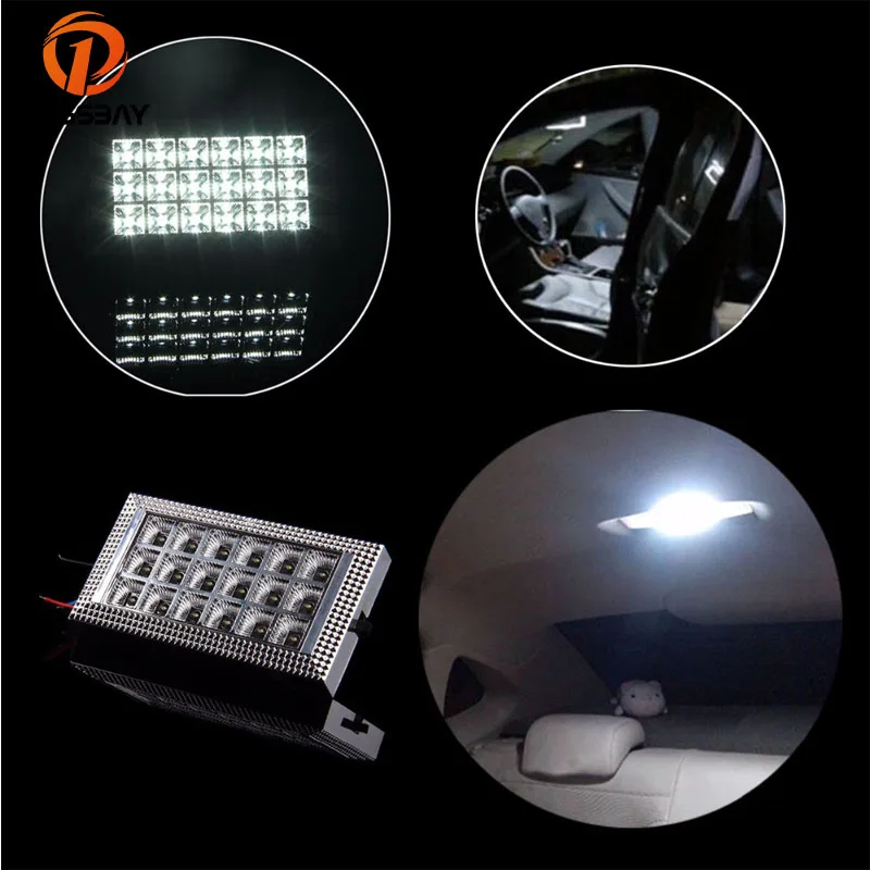 POSSBAY Unviersal 18 LED Car Dome Light Roof Ceiling Lights Interior