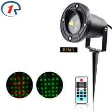 ZjRight Remote control Red Green Dynamic Christmas laser light Outdoor Waterproof laser projection lamp Bar DJ party stage light