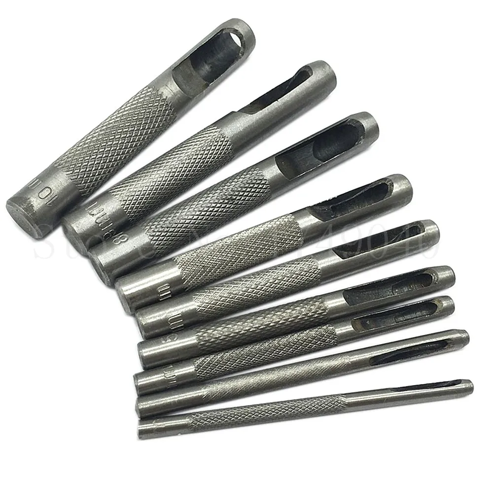 12-Piece Hollow Punch Set 3-16MM Leather and Plastic Hollow Punch Set Metric 40Cr Steel Cutting Edge with Zipper Storage Case
