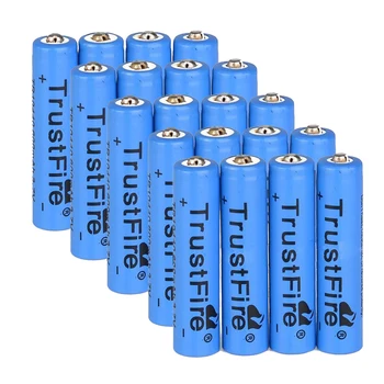 

Wholesale5pcs*TrustFire 20PCS AAA 10440 600mAh 3.7V Rechargeable Li-ion Battery Blue