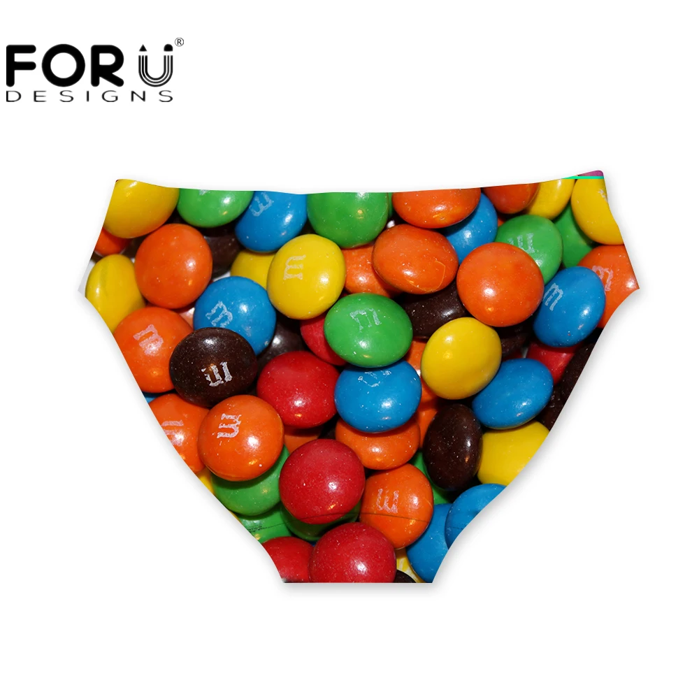 FORUDESIGNS Kawaii 3D нижнее белье с ярким рисунком Женские Бесшовные дышащие