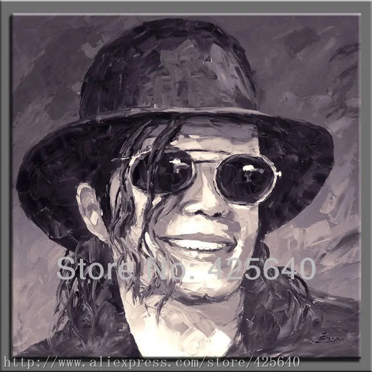 

Pop Art Oil painting on canvas hight Quality Hand-painted Painting Michael Jackson knife oil painting