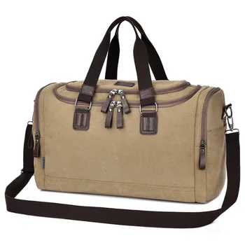 

2020 Men's Retro Travel Crossbody Bags male Shoulder Bag Large-Capacity Messenger Bags Portable Canvas Handbags