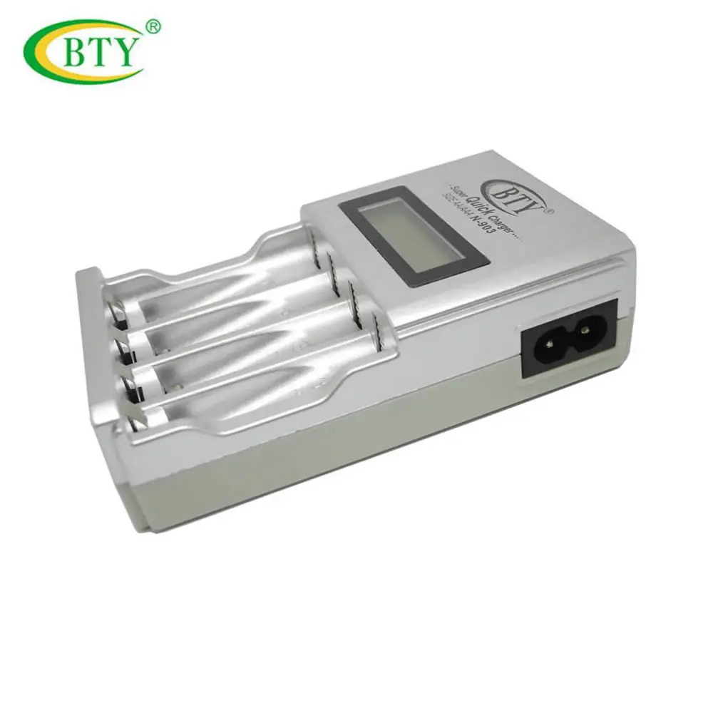 BTY N-903 AA AAA Ni-MH Ni-Cd батарея смарт супер-быстрое зарядное устройство с ЖК-дисплеем