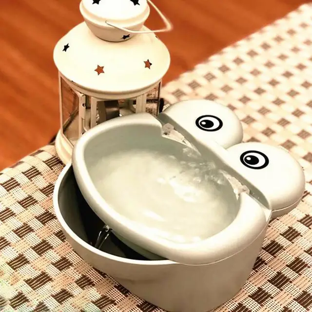 LanLan Automatic Pet Water Fountain Electric Frog Water Dispenser for Cat Dog-25