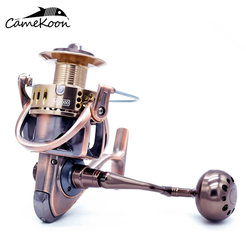 CAMEKOON جميع الغزل المعدنية الصيد بكرة 12 + 1 الكرات 35 كجم الكربون الألياف السحب قوية المياه المالحة الصيد بكرة