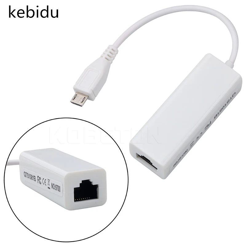 Сетевая карта kebidu с Micro USB 2 0 5 контактов 100 Мбит/с|network card|ethernet lanusb to rj-45 |