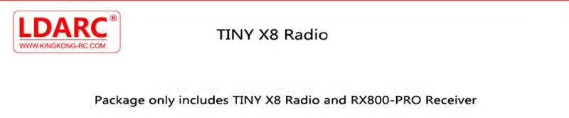 KINGKONG LDARC TINY X8 Radio 2.4G 8CH with RX800 Pro Receiver S-FHSS System SBUS Output for FPV Racing Drone Mini Quadcopter-1 (4)
