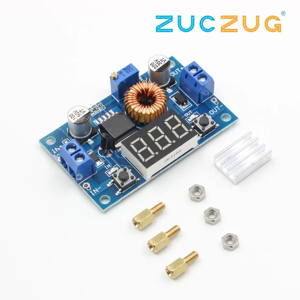 

youe shone 1pcs XL4015 5A High power 75W DC-DC adjustable step-down module+LED Voltmeter Power supply module