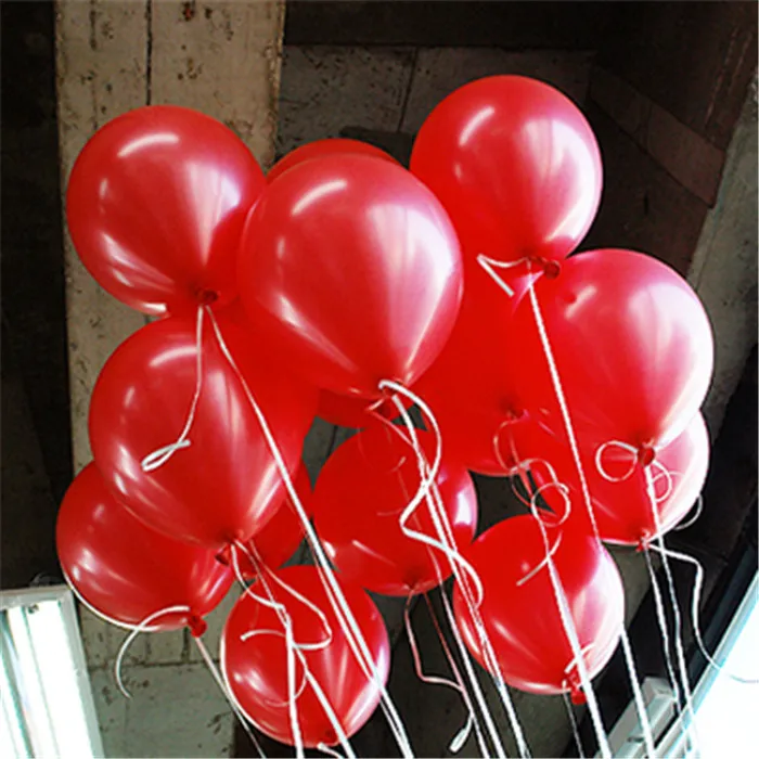 10 шт 10 дюймов 2,2 г белые латексные воздушные шары «сердце» детская вечеринка украшения Свадебный шар Свадьба День рождения гелиевый воздух шары мальчик игрушка - Цвет: A6 Red Round