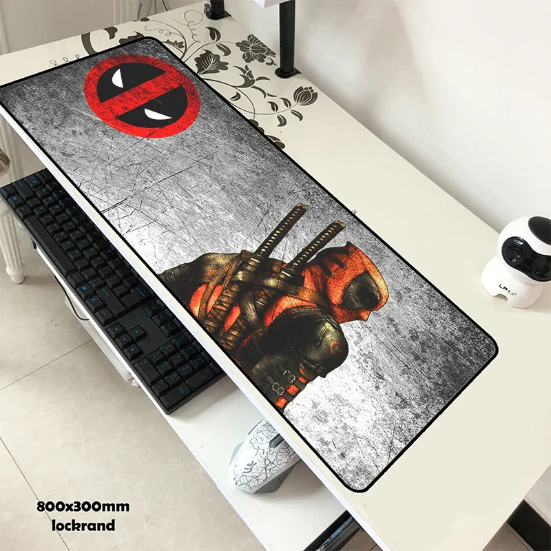 Deadpool pad мышь мода computador игровая мышь pad 800x300x2 мм padmouse HD украшенный принтом коврик для мышки эргономичный гаджет коврик для рабочего стола