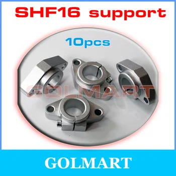 

10pcs 16mm SHF16 Linear Rod Rail XYZ Table CNC Parts, Shaft End rod Supports Horizontal Wellenhalter
