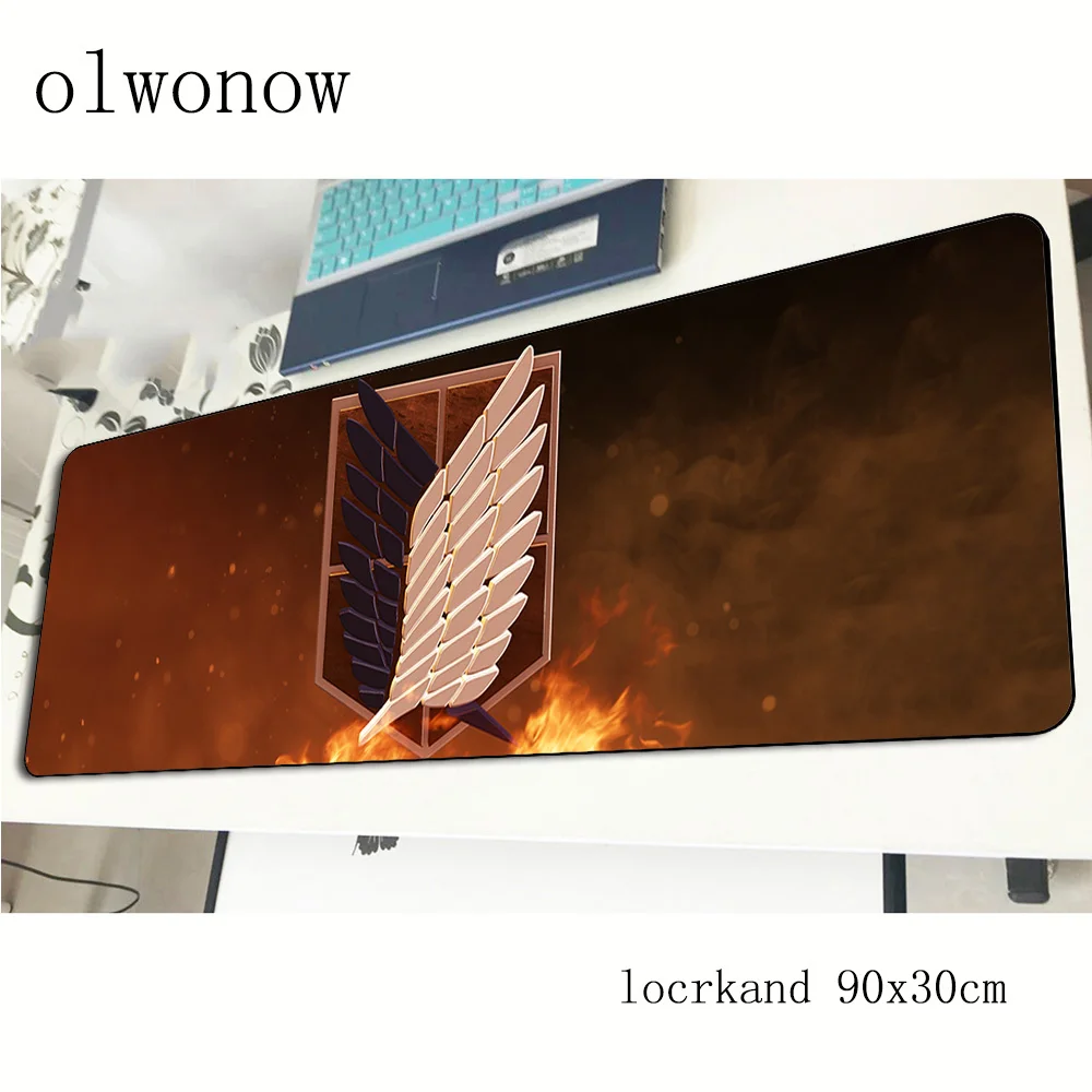 Игровой коврик для мыши атака на Титанов 900x300x2 мм|Коврики мышей| |