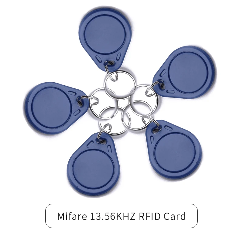 

5 pieces RFID M1 13.56KHZ Keychain Keyfob card reader for door locks
