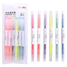 Флуоресцентная ручка двуглавый цвет черновой ключ живопись набор ручка конфеты Маркер ручка студентов с набором серебряных студентов