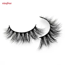 Visofree норковые ресницы крест-накрест Накладные ресницы ручная работа полная полоса глаза Искусственные ресницы dramtic 3D норковые ресницы