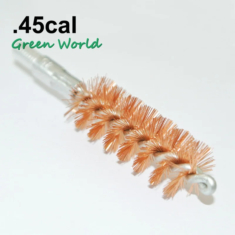 

Green World 5pcs/lot .45cal Phosphor Bronze Bore Brush,gun Clean Brush for Rifle Pistol,Thread 8-32