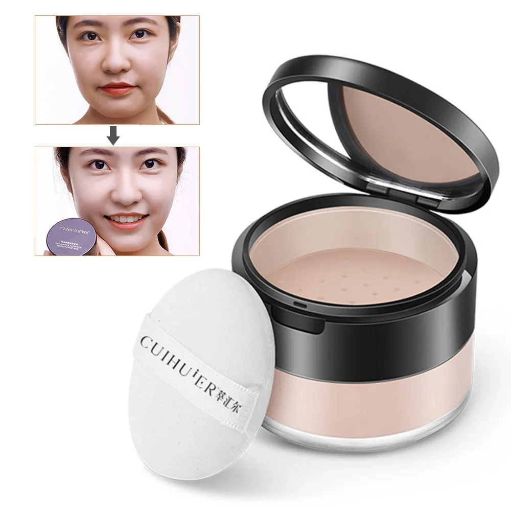 

Natural Face Powder Mineral Foundation Makeup Powder Loose Powder Face Makeup Waterproof Skin Finish Powder Oil-control Cosmetic