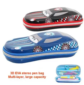 

3D EVA racing model pencil case simple large capacity pen box anti-collision pencil case