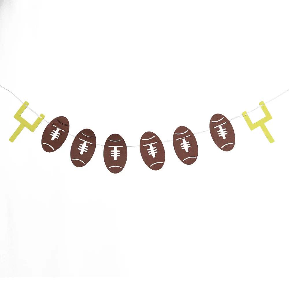 

3 Meters Rugger Cutouts Football Party Banners Birthday Bunting Garland For Rugby Game Birthday Party Decor