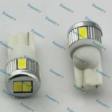 100 шт./лот eseastarsuper яркий 6 СИД, 168 светодиодная лампа, 501 автомобиль свет, T10 SMD5630 LED