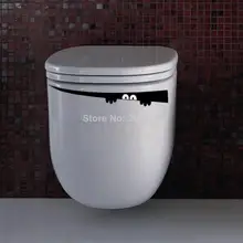 2pcs/lot toilet sticker creative wall decal zooyoo304 decorative home decoration removable vinyl wall sticker bohemian geometric vinyl decorative wall sticker